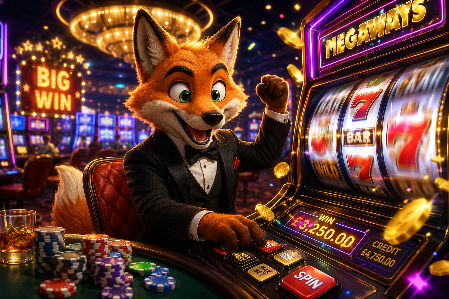Lucky fox hits the jackpot