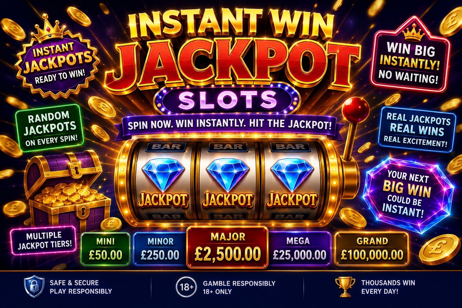 Instant jackpot spin to win!