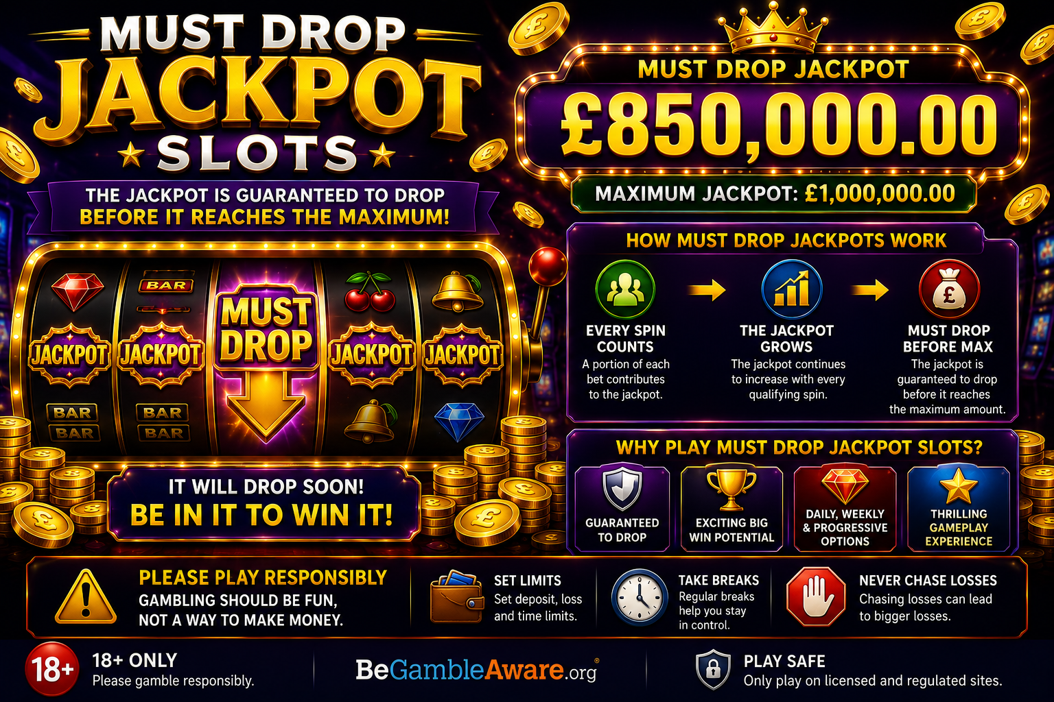 Must drop jackpot slots promotion