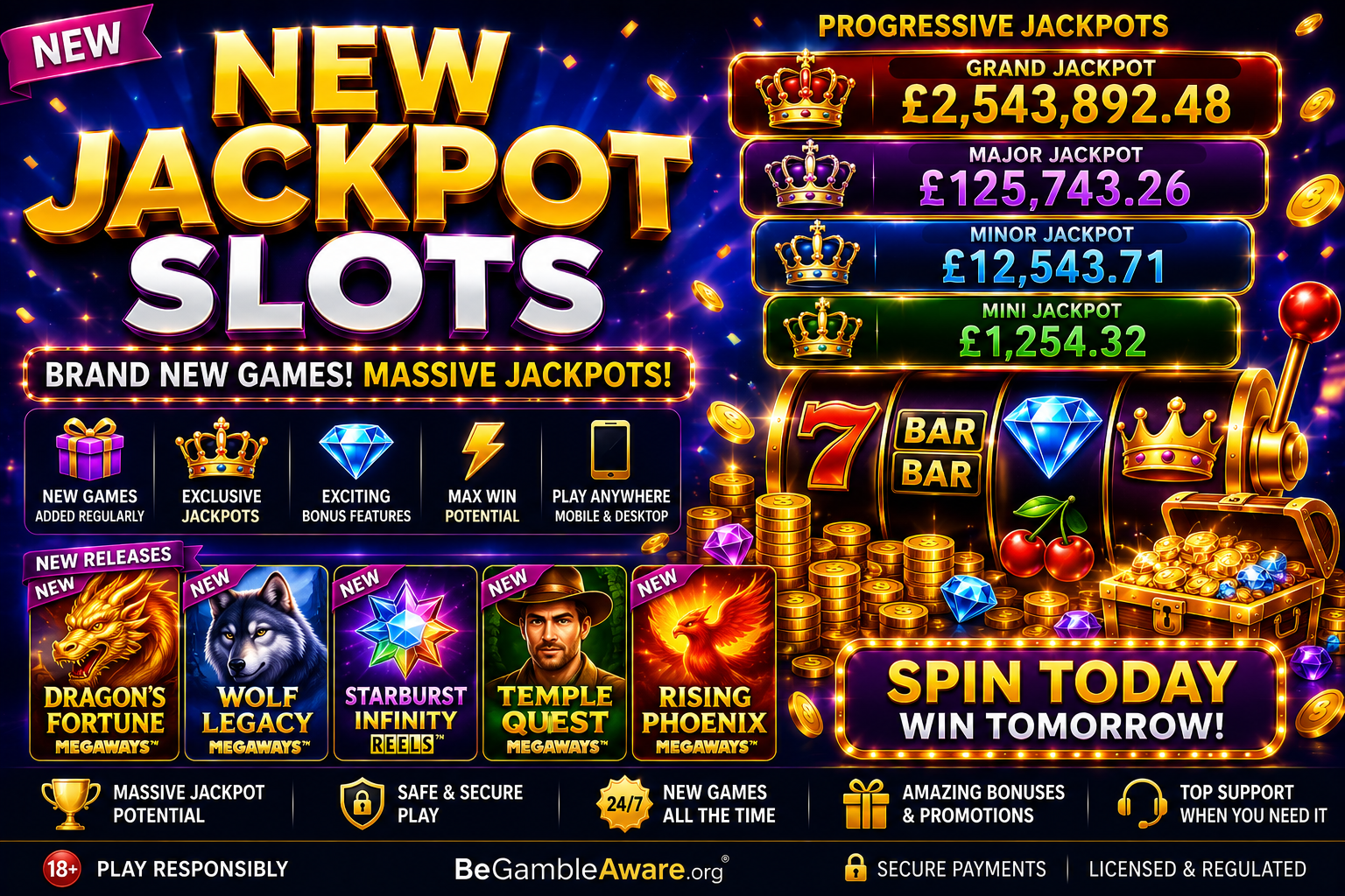New jackpots and exciting slots!