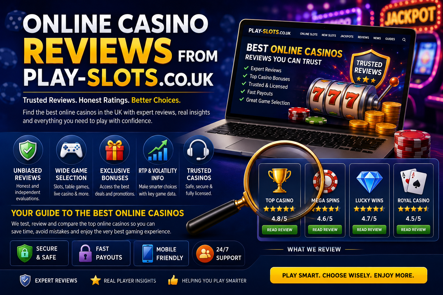 Online casino reviews and guides