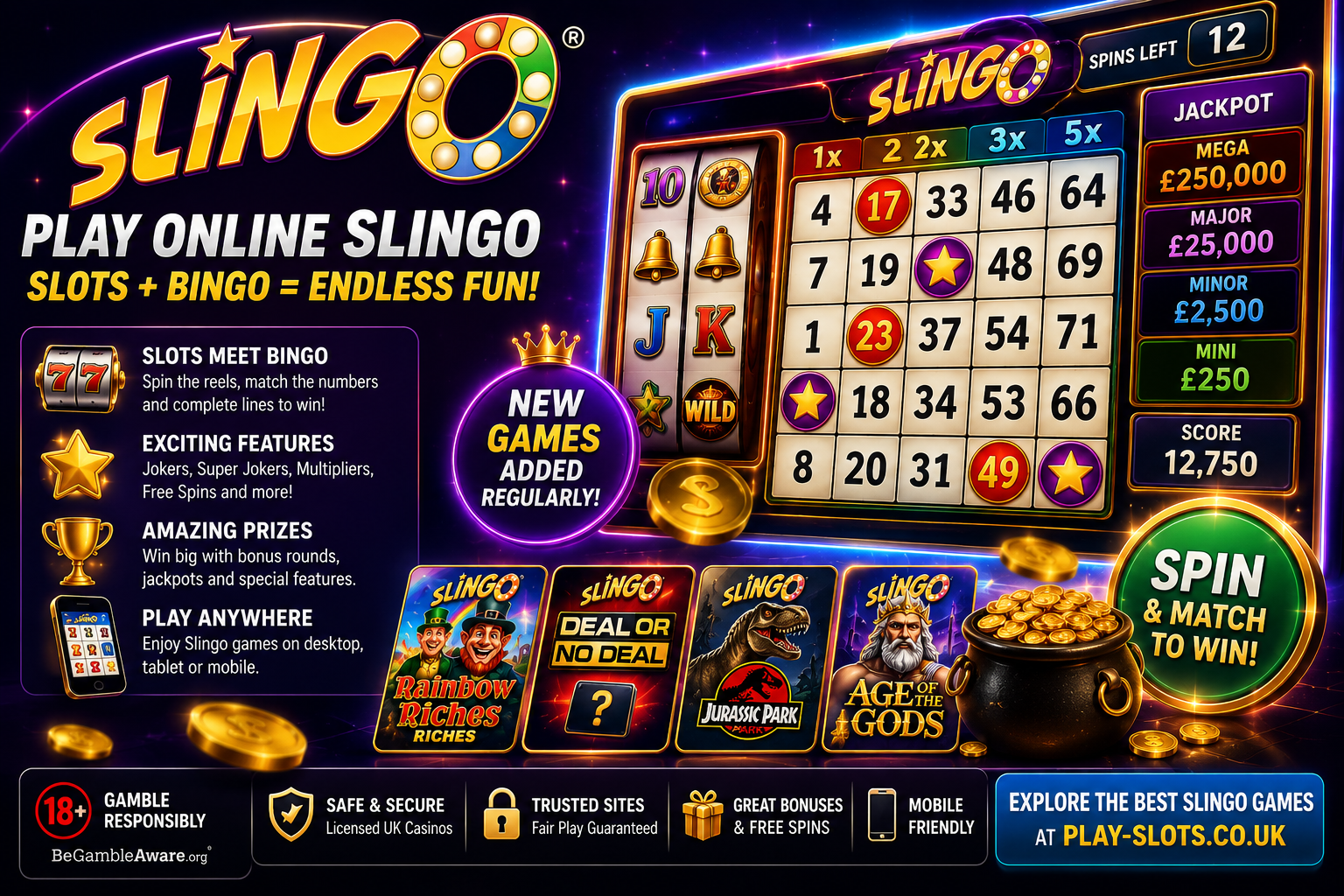 Play Slingo and win big!