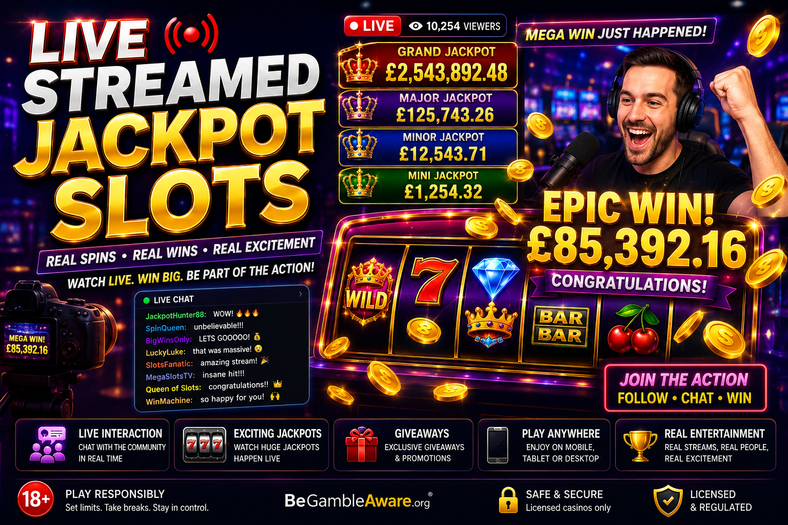 UK Live Jackpot Slots Online